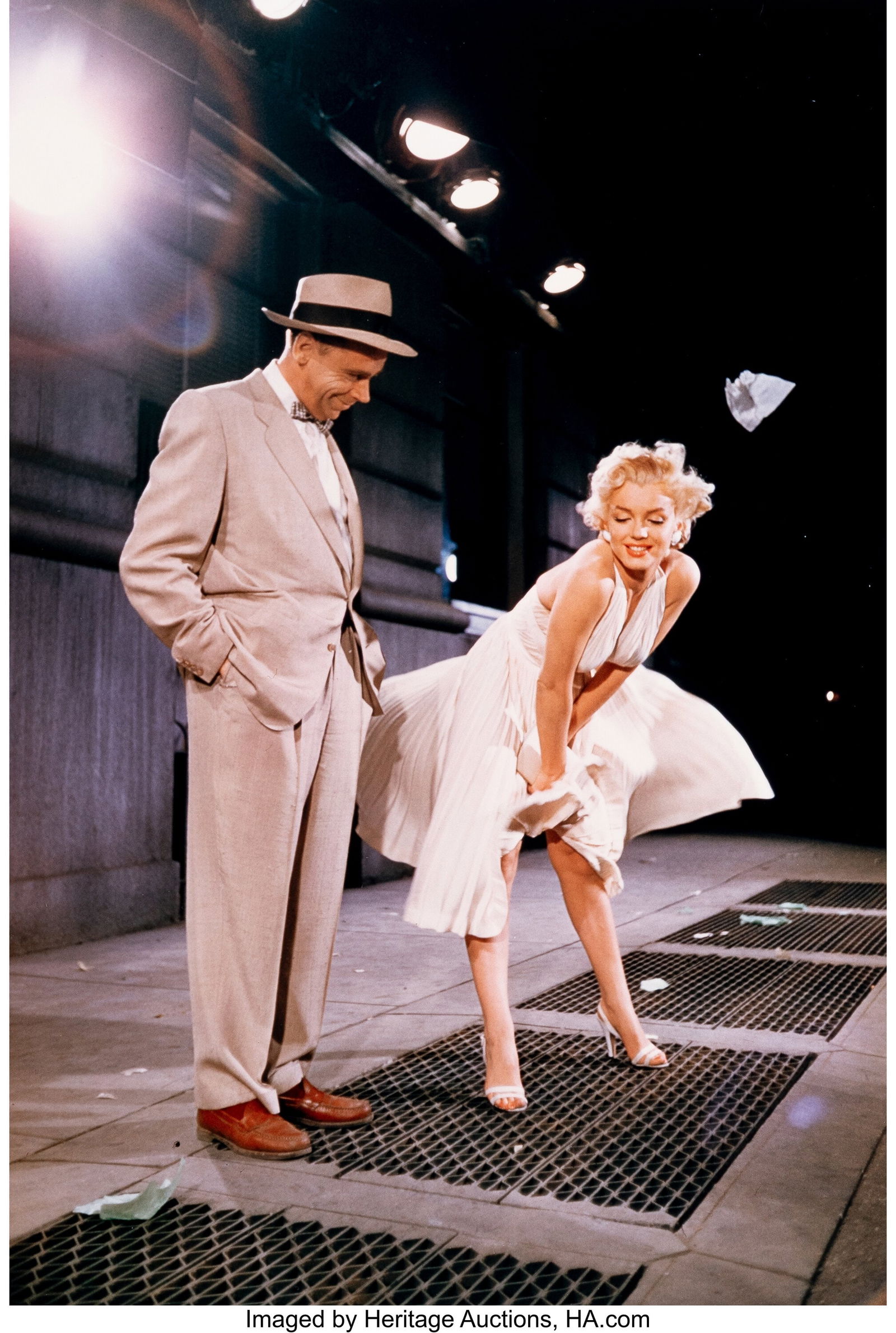 Sam Shaw (American, 1912-1999) Marilyn Monroe an: Sam Shaw (American, 1912-1999) Marilyn Monroe and Tom Ewell on the Set of The Seven Year Itch, 1954 Dye coupler print, printed 1993 13-1/2 x 9 inches (34.3