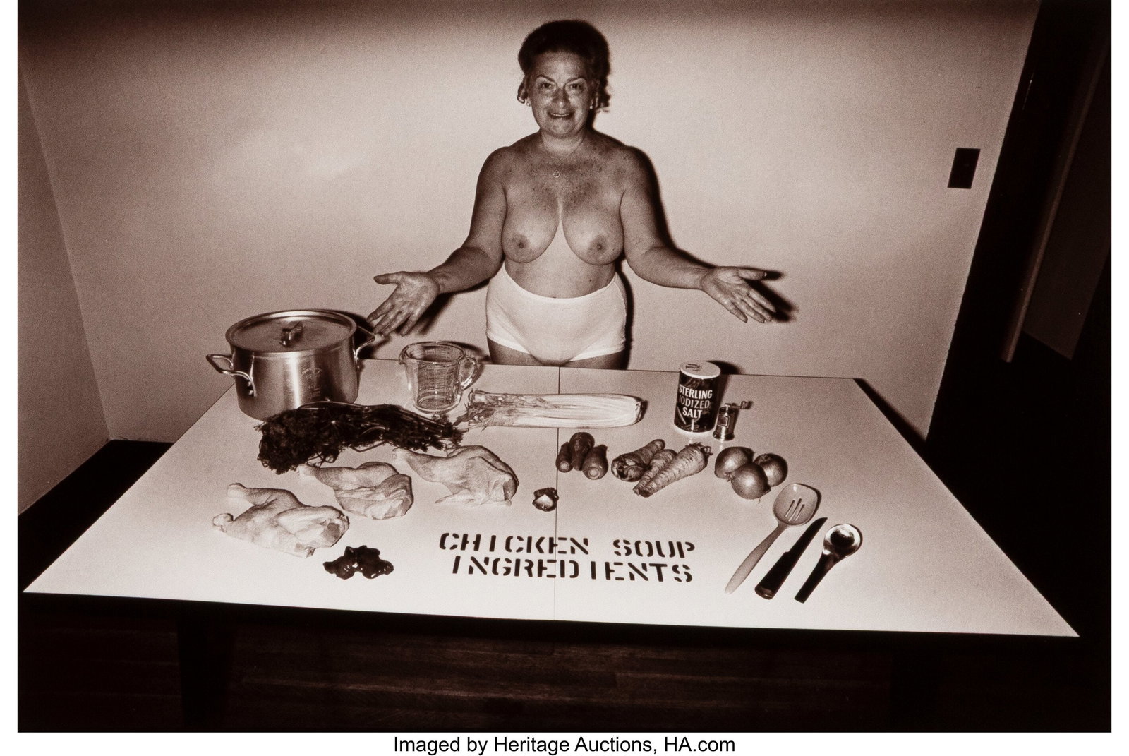 Les Krims (American, b. 1943) Untitled (from Mak: Les Krims (American, b. 1943) Untitled (from Making Chicken Soup), 1971 Toned gelatin silver print, printed 1981 4-1/4 x 6-1/4 inches (10&peri