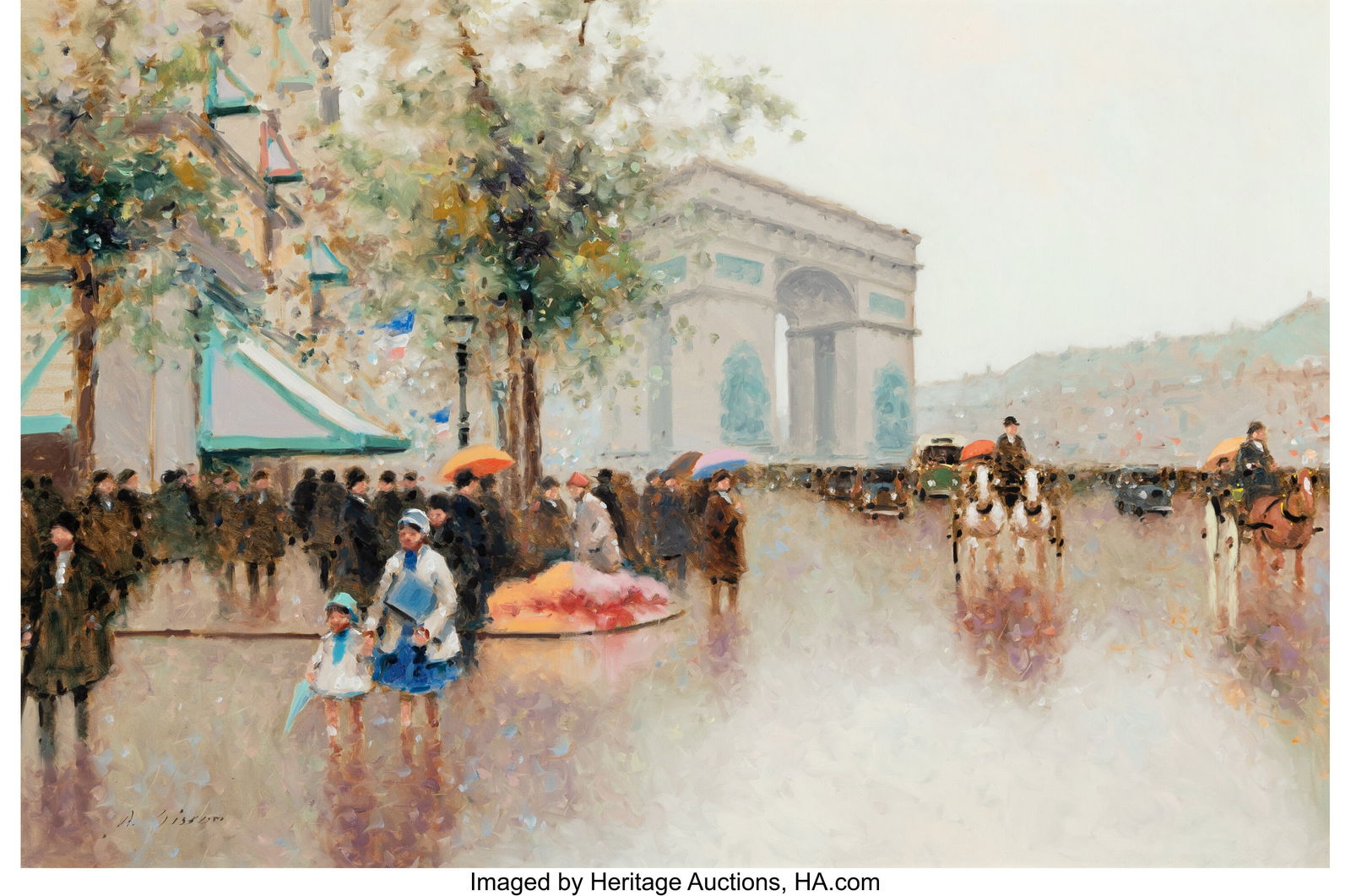 André Gisson (American/French, 1921-2003) Busy (1 of 3)