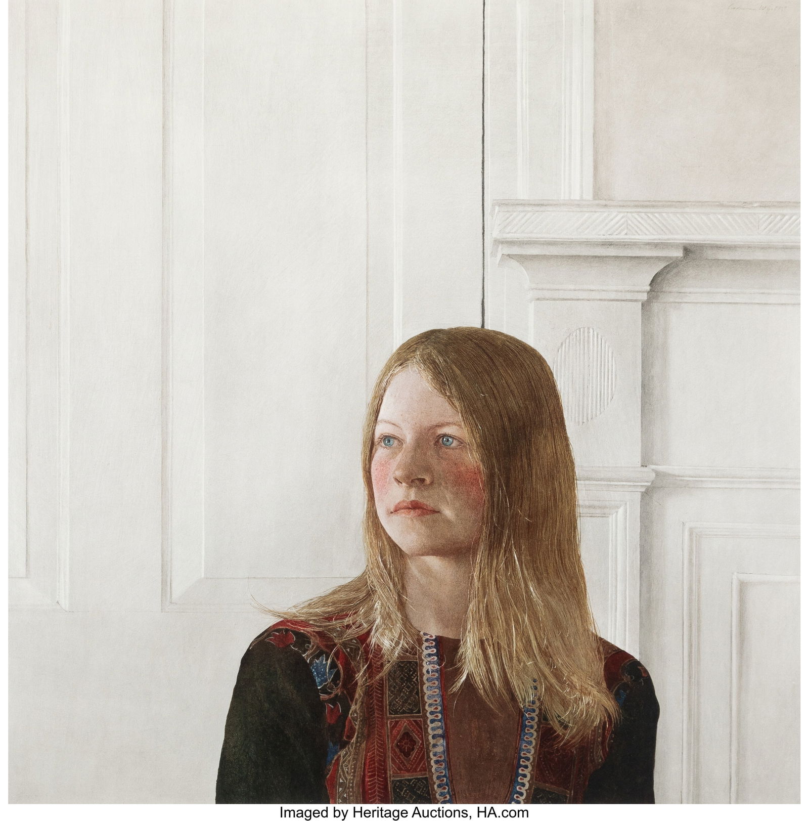 After Andrew Newell Wyeth Siri, 1970 Collotype i (1 of 2)