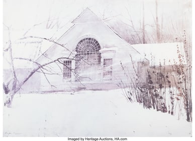 28038&colon; After Andrew Newell Wyeth North Light Offset lit
