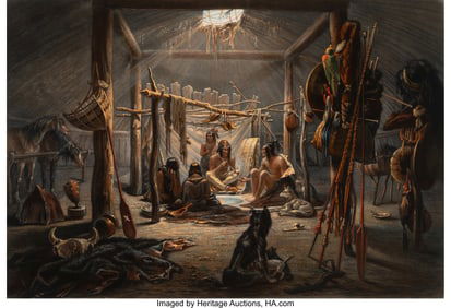 28053&colon; Karl Bodmer &lpar;Swiss&comma; 1809-1893&rpar; The Interior of t