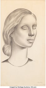 28072&colon; Gustavo Montoya &lpar;Mexican&comma; 1905-2003&rpar; Woman in pr