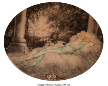28073&colon; Louis Icart &lpar;French&comma; 1888-1950&rpar; Sleeping Beauty&comma;