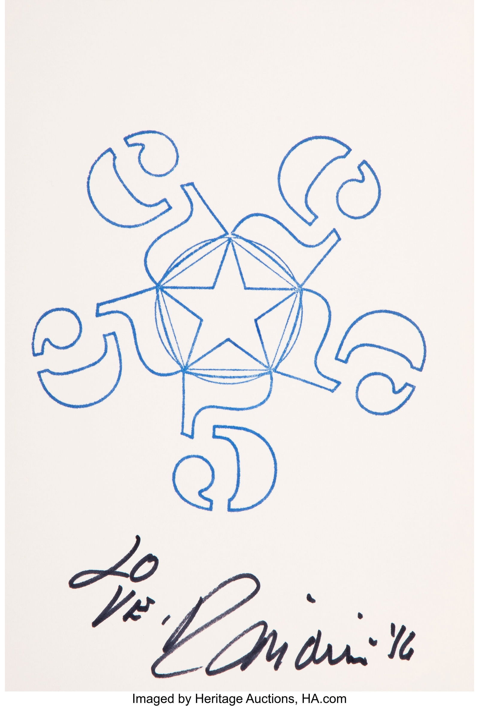 Robert Indiana (American, 1928-2018) 55555, from (1 of 1)