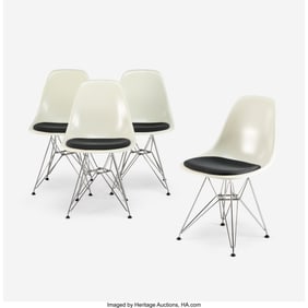 28096&colon; Charles and Ray Eames Four DSR Chairs Herman Mil