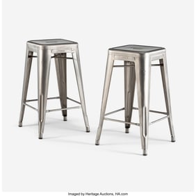 28097&colon; Xavier Pauchard  Pair of Marais Counter Stools T