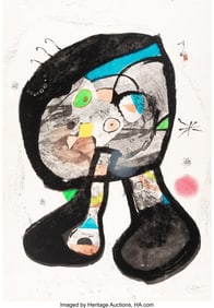 65024: Joan Miró (1893-1983) Le fantôme de l'atelier,