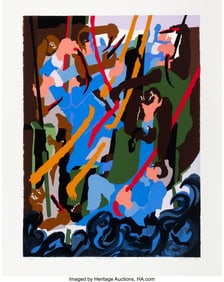65027: Jacob Lawrence (1917-2000) Revolt on the Amistad