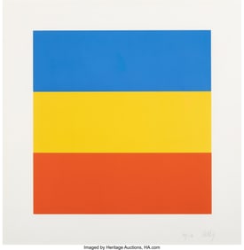 65039: Ellsworth Kelly (1923-2015) Untitled (Blue, Yell