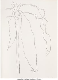 65041: Ellsworth Kelly (1923-2015) Dracena I, 1984 Lith