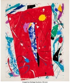 65045: Sam Francis (1923-1994) Red Earth (SFM85-003), 1