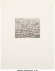 65048: Vija Celmins (b. 1938) Drypoint - Ocean Surface,