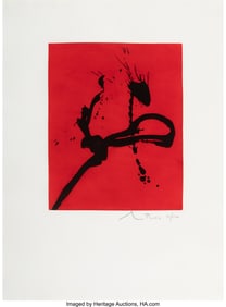 65051: Robert Motherwell (1915-1991) Gesture IV (State