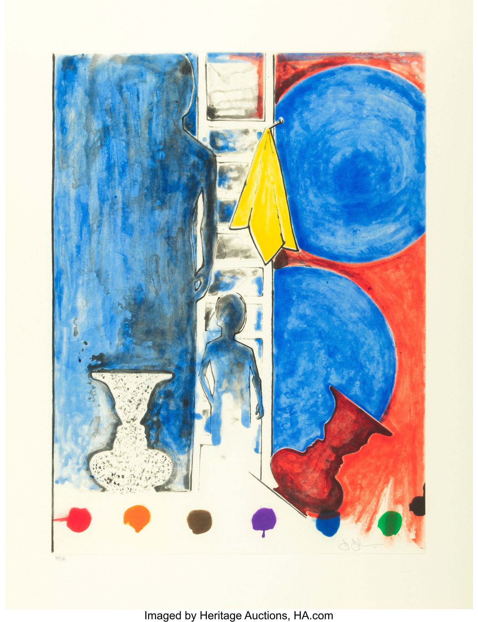 Jasper Johns (b. 1930) Untitled, 2011 Aquatint i: Jasper Johns (b. 1930) Untitled, 2011 Aquatint in colors on Hahnemühle Kupferdruck paper 43-1/2 x 33-3/4 inches (110.5 x 85.7 cm) (shee