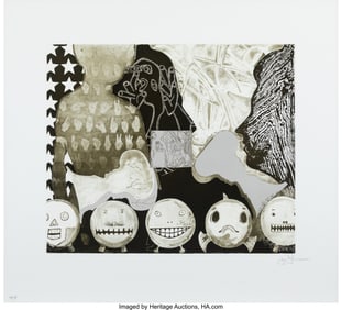 65055: Jasper Johns (b. 1930) Shrinky Dink 4, 2011 Etch