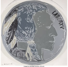 65070: Andy Warhol (1928-1987) Indian Head Nickel, from