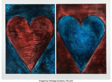 65076: Jim Dine (b. 1935) The Magnets, 2010 Collagraph