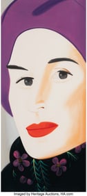 65084: Alex Katz (b. 1927) Purple Hat (Ada), 2017 Archi