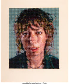 65089: Chuck Close (1940-2021) Cecily, 2012 Screenprint