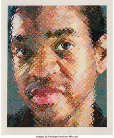 65090: Chuck Close (1940-2021) Lyle, 2003 Screenprint i