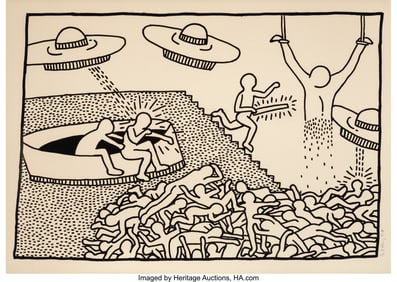 65098: Keith Haring (1958-1990) Untitled (Plate 2), fro