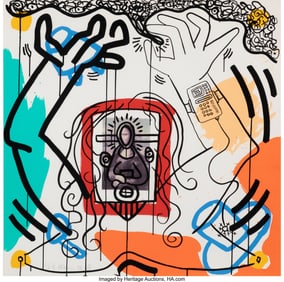 65099: Keith Haring (1958-1990) Untitled (Plate 6), fro
