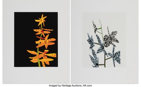 65103&colon; Jonas Wood &lpar;b&period; 1977&rpar; Untitled &lpar;Orchid I &plus; II&rpar; &lpar;d