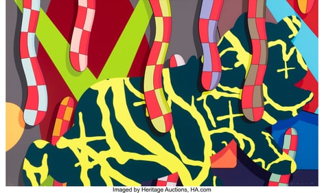 65106: KAWS (b. 1974) Lost Time, 2018 Screenprint in co