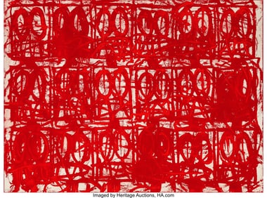 65112: Rashid Johnson (b. 1977) Untitled Anxious Red, 2