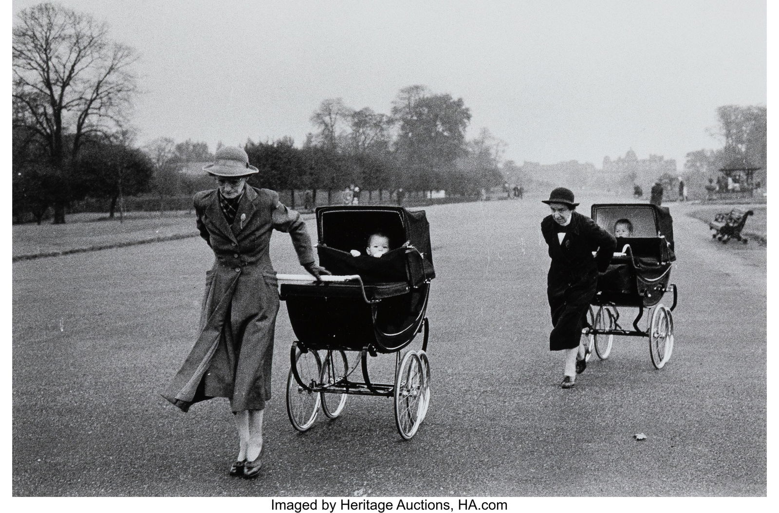 Bruce Davidson (American, b. 1933) Nannies, Engl: Bruce Davidson (American, b. 1933) Nannies, England and Scotland, 1960 Gelatin silver print, printed later 7-7/8 x 12 inches (19.9 x 30.