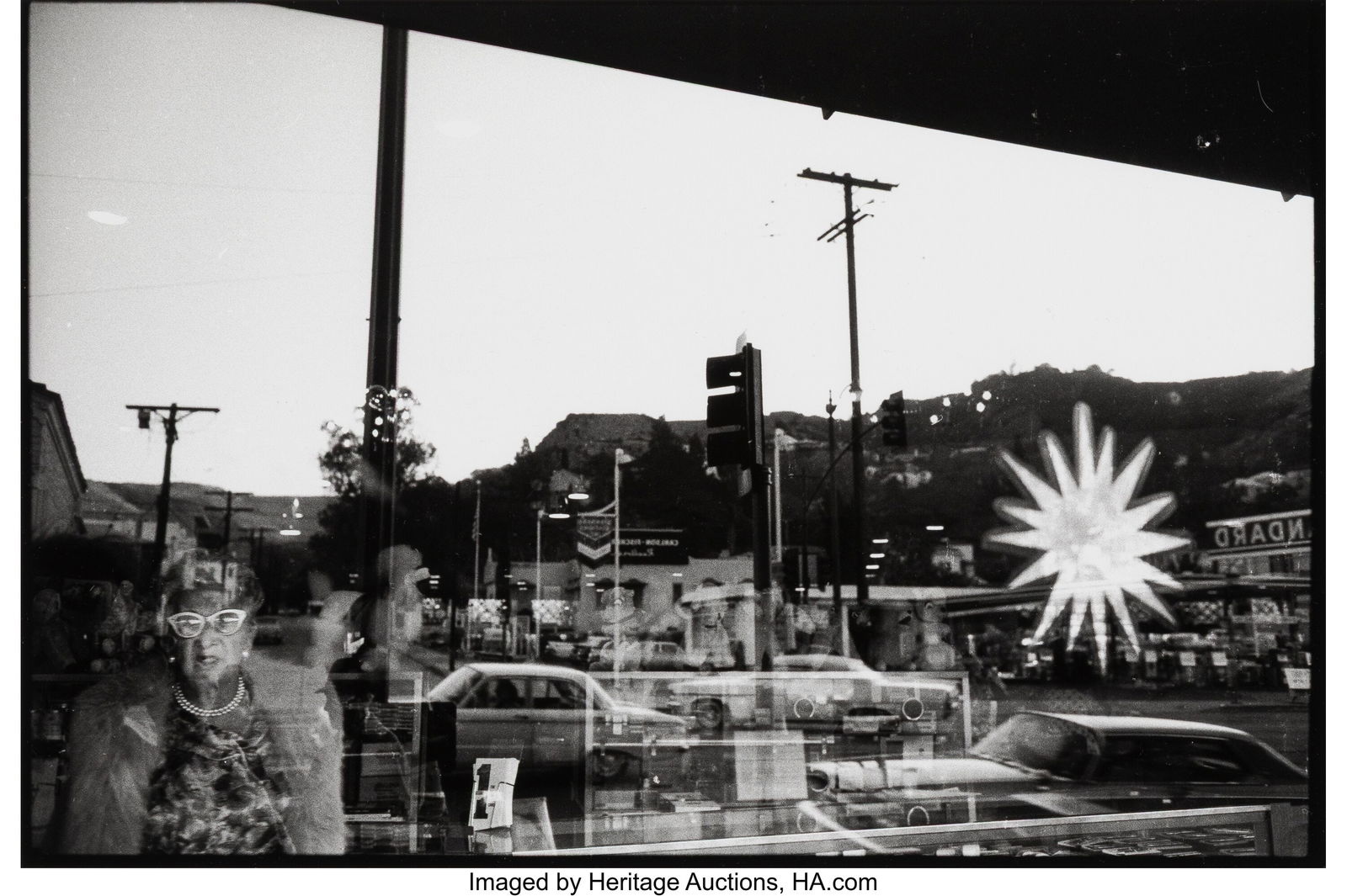 Bruce Davidson (American, b. 1933) Window Reflec: Bruce Davidson (American, b. 1933) Window Reflections, Los Angeles, 1964 Gelatin silver print, printed later 8-1/4 x 12-3/4 inches (21.0 x