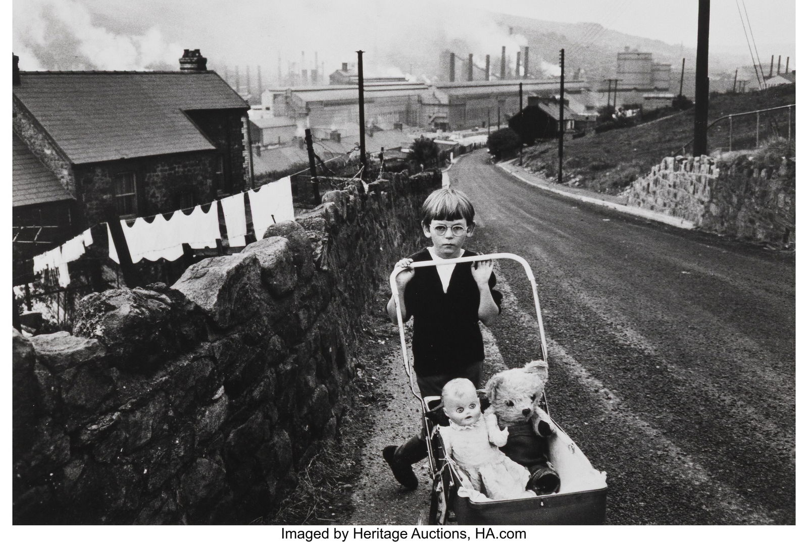Bruce Davidson (American, b. 1933) Child with Do: Bruce Davidson (American, b. 1933) Child with Doll Carriage, Wales, 1965 Gelatin silver print, printed later 6 x 9 inches (15.2 x 22.9 cm&rp