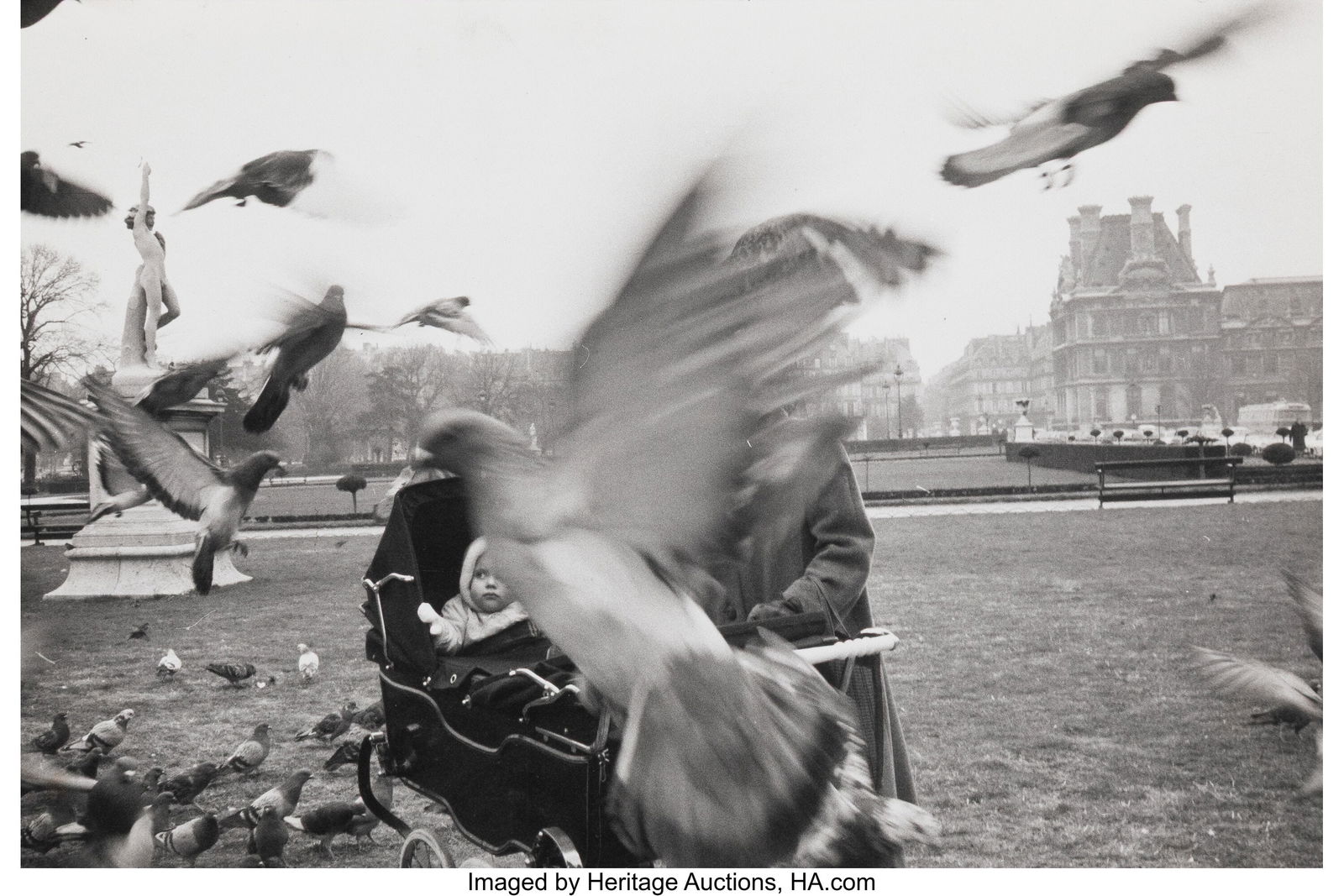 Bruce Davidson (American, b. 1933) Pigeons, Pari: Bruce Davidson (American, b. 1933) Pigeons, Paris, 1962 Gelatin silver print, printed later 6-1/4 x 9-1/2 inches (15.9 x 24.1 cm&rpa