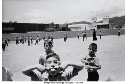 42030: Bruce Davidson (American, b. 1933) Boy Pulling a
