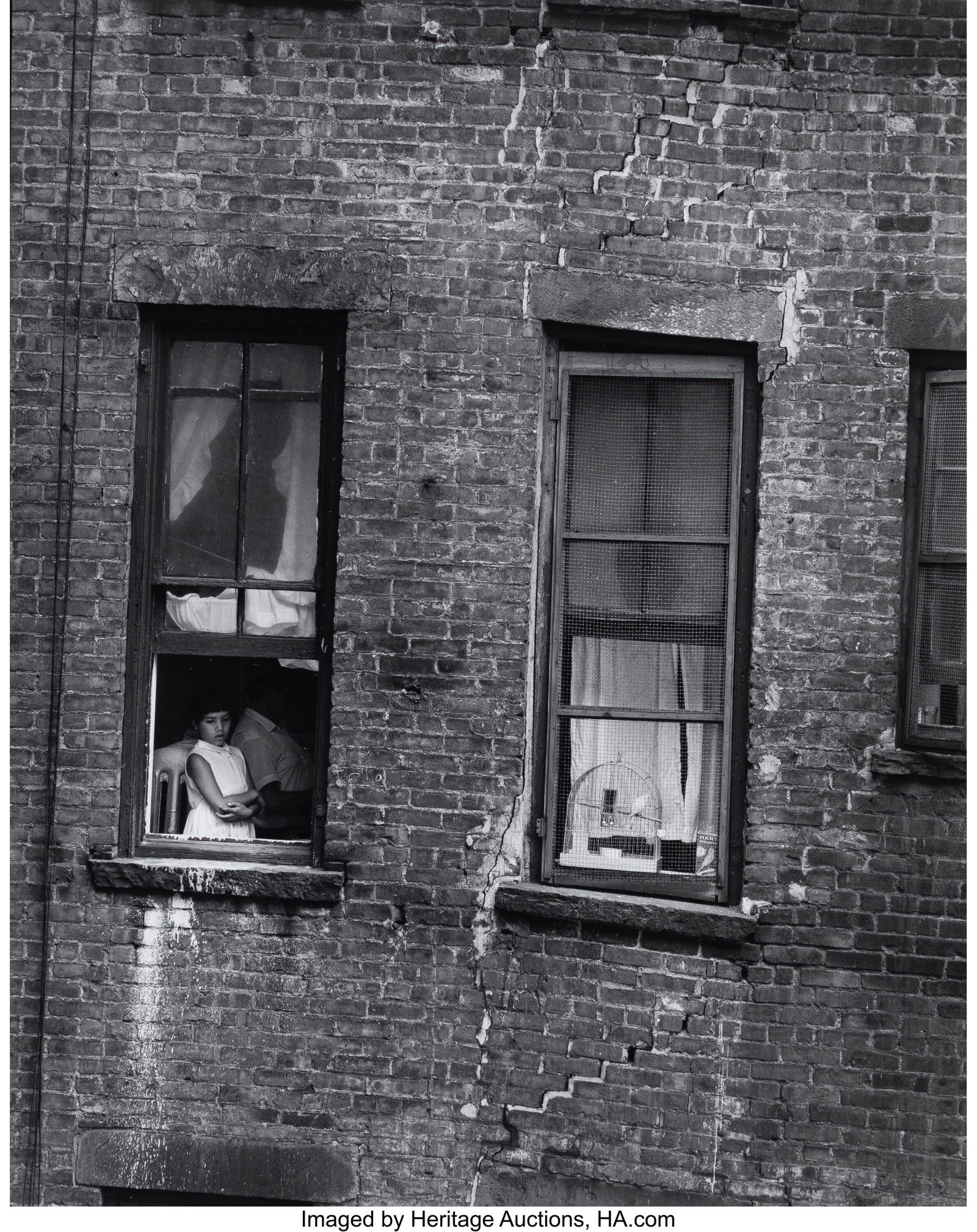 Bruce Davidson (American, b. 1933) Child at Wind: Bruce Davidson (American, b. 1933) Child at Window, East 100th Street, 1966 Gelatin silver print, printed later 9 x 7-1/2 inches (22.9 x 19&per