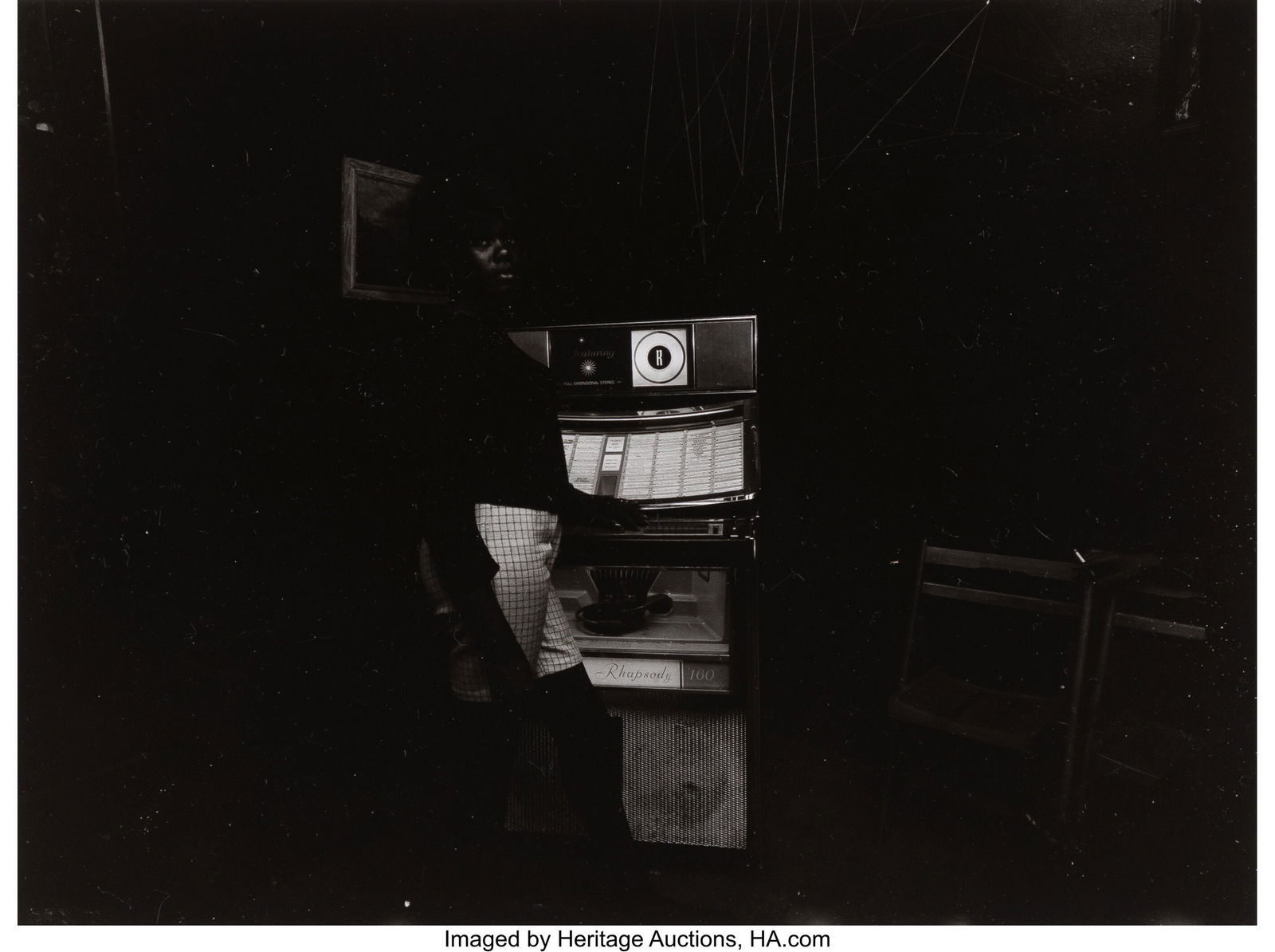Bruce Davidson (American, b. 1933) Jukebox, East: Bruce Davidson (American, b. 1933) Jukebox, East 100th Street, 1966 Gelatin silver print, printed later 6-1/8 x 8-1/4 inches (15.6 x 21&per