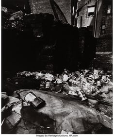 42041: Bruce Davidson (American, b. 1933) Rat and Trash