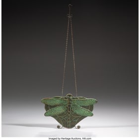 79011: Tiffany Studios Dragonfly Lamp Screen, circa 191