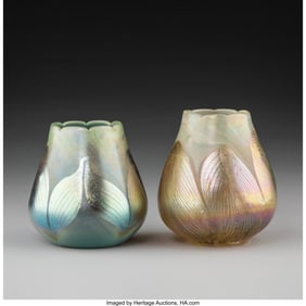 79014: Tiffany Studios Pair of Shades, circa 1910 Decor