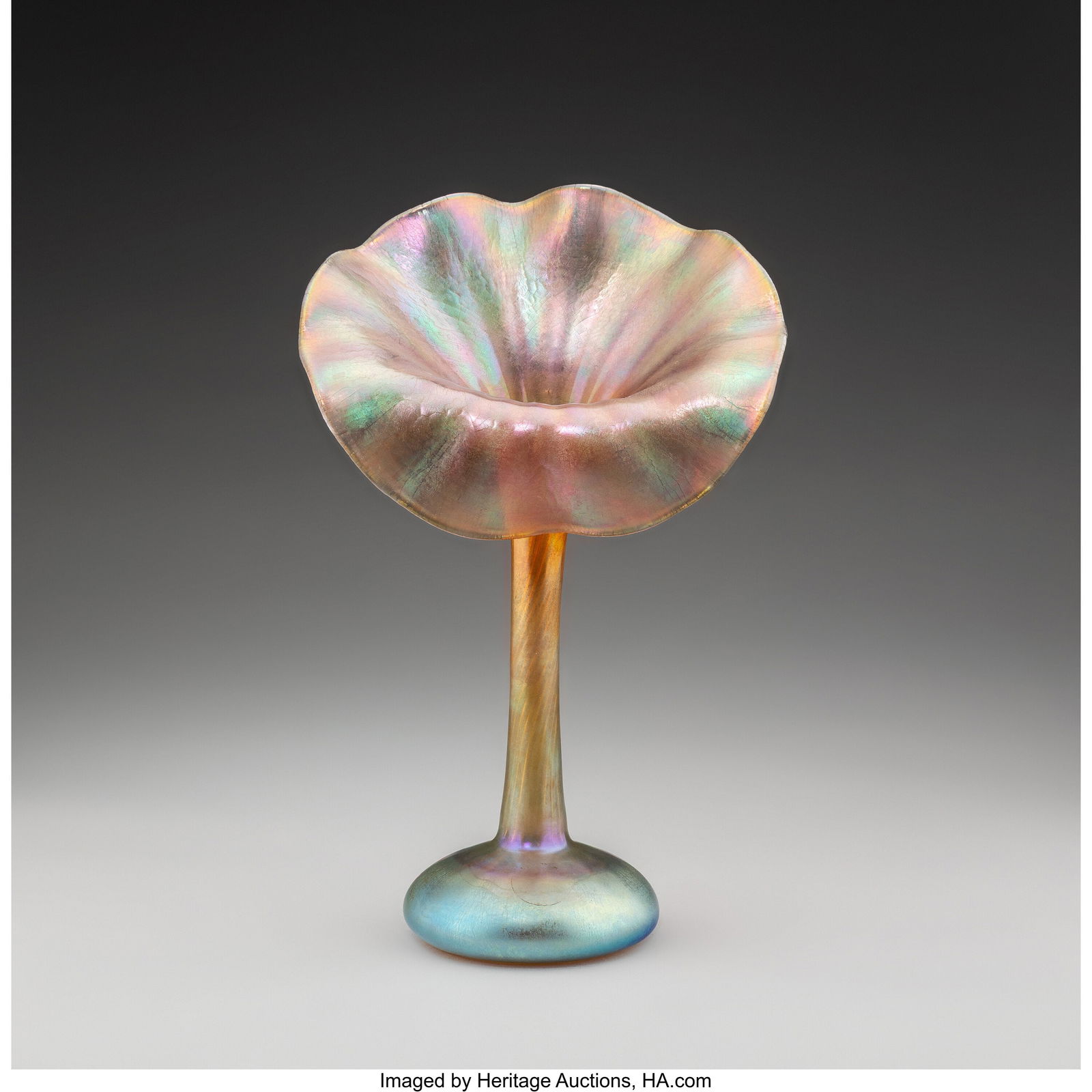 Tiffany Studios Jack-in-the-Pulpit Vase, circa 1 (1 of 3)