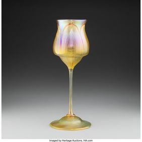 79017: Tiffany Studios Early Floriform Vase, circa 1900