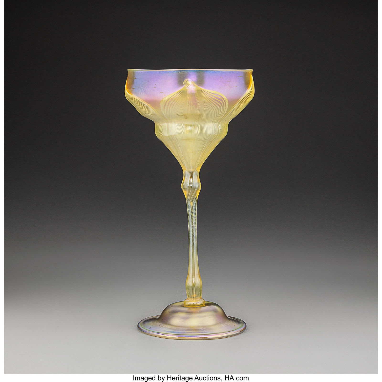 Tiffany Studios Early Floriform Vase, circa 1900 (1 of 3)