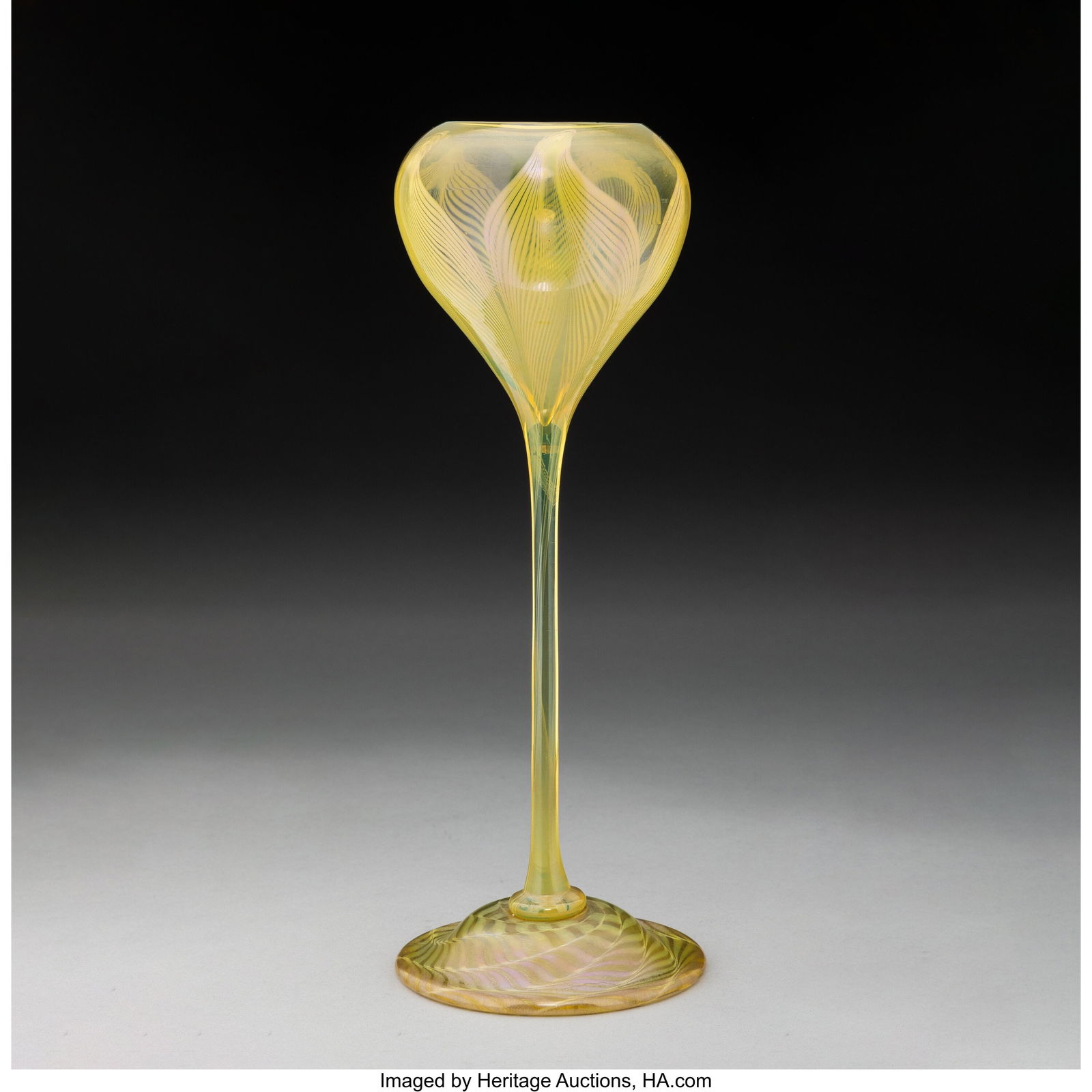 Tiffany Studios Early Floriform Vase, circa 1900 (1 of 3)