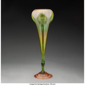 79020: Tiffany Studios Floriform Vase, circa 1910 Decor