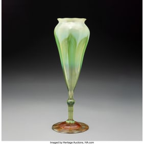 79022: Tiffany Studios Floriform Vase, circa 1910 Decor