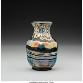 79024: Tiffany Studios Vase, circa 1900 Decorated Favr