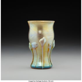 79026: Tiffany Studios Cabinet Vase, circa 1910 Favrile