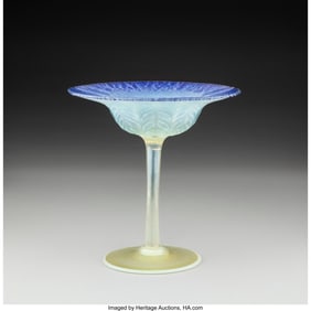 79030: Tiffany Studios Compote, circa 1910 Pastel Favri
