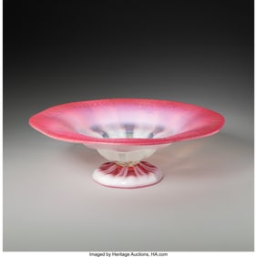79031: Tiffany Studios Large Compote, circa 1910 Pastel